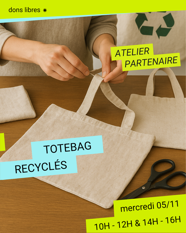 ATELIER TOTEBAG RECYCLÉS
