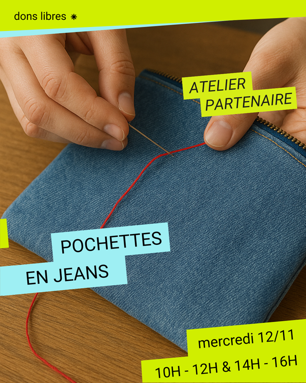 ATELIER POCHETTES EN JEANS